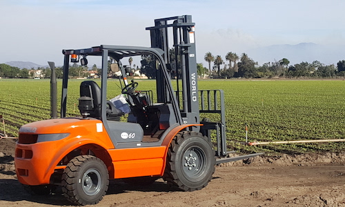 rough terrain forklift in Service Area